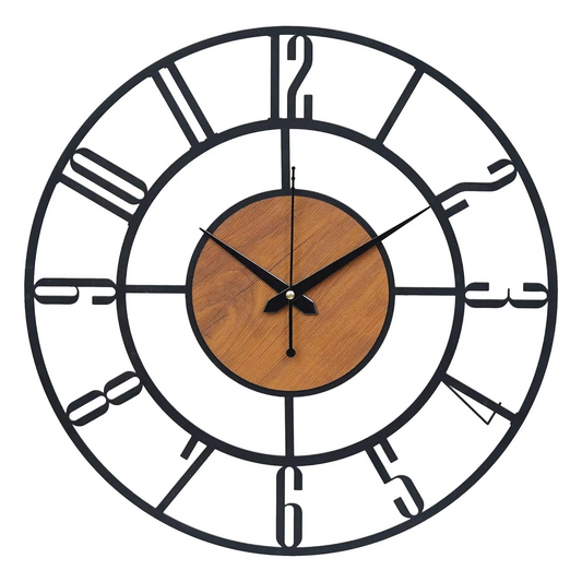 Designer Metal Wall Clock for Living Room | Big Stylish Clock