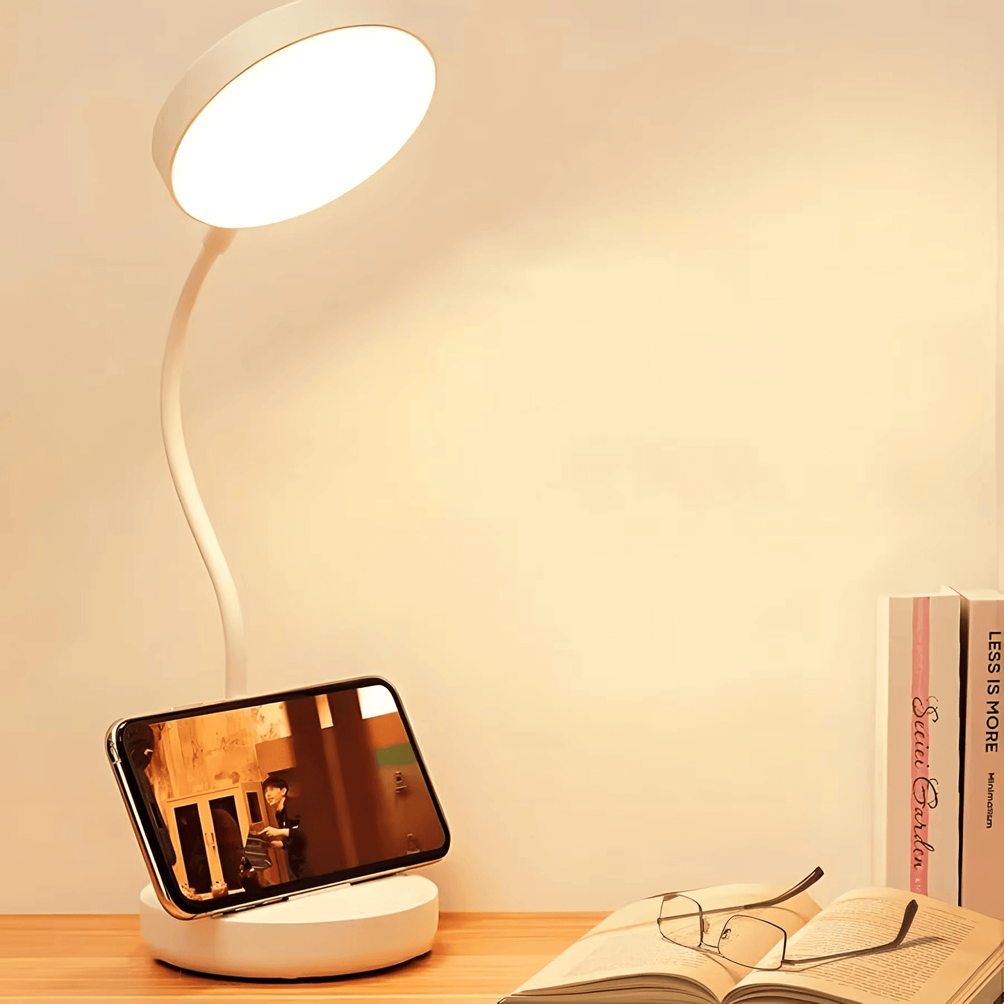 LED Desk Lamp Portable Table Light 3 Brightness Eye Protection Touch Control - Roman Decor