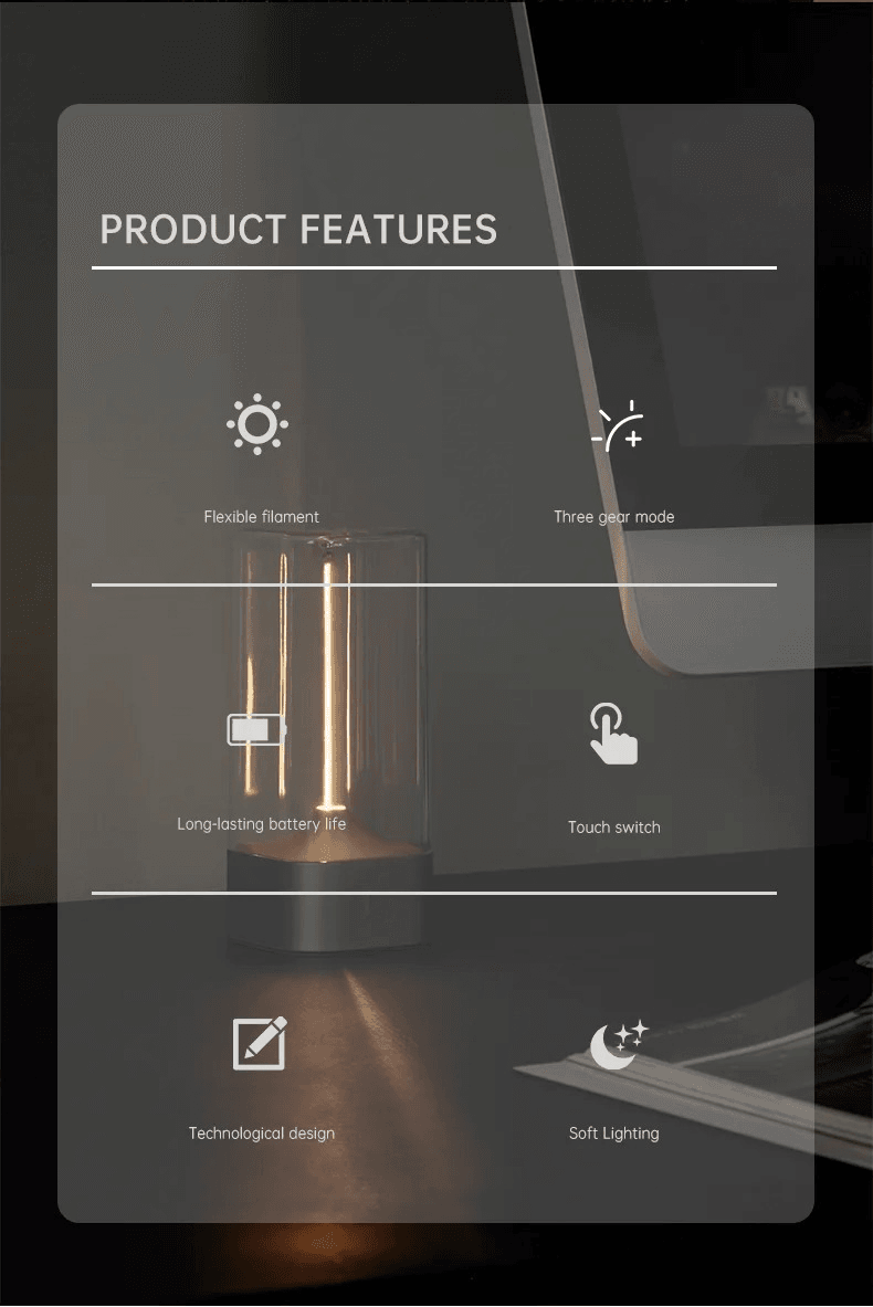 Minimalist Fast-Charging Touch LED Desk Lamp - Roman Decor