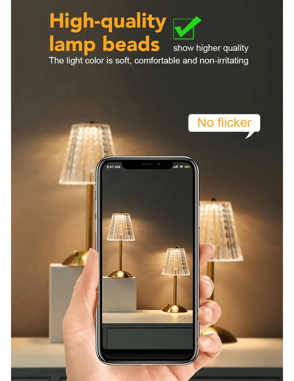 Modern Touch-Control Rechargeable LED Table Lamp - Roman Decor