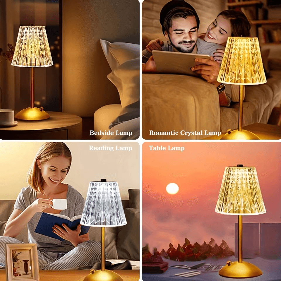 Modern Touch-Control Rechargeable LED Table Lamp - Roman Decor