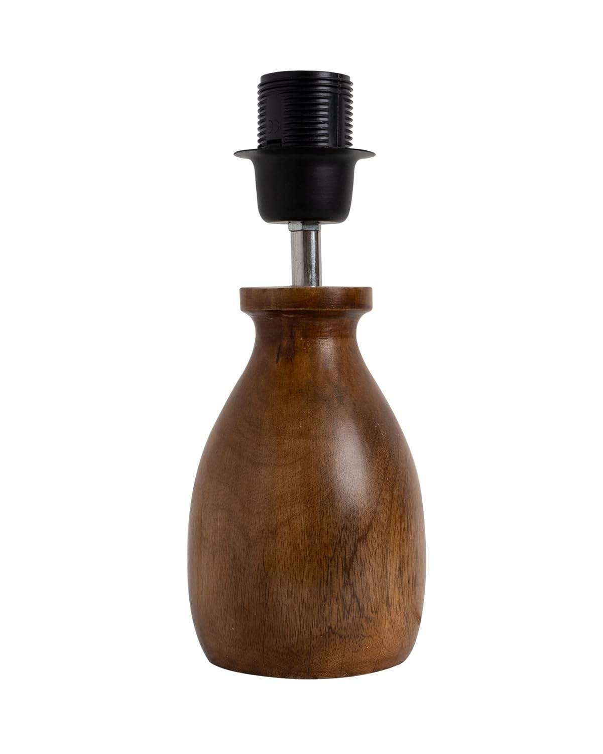 Table Lamp – Wooden Base with Bird Design | Handcrafted - Roman Decor