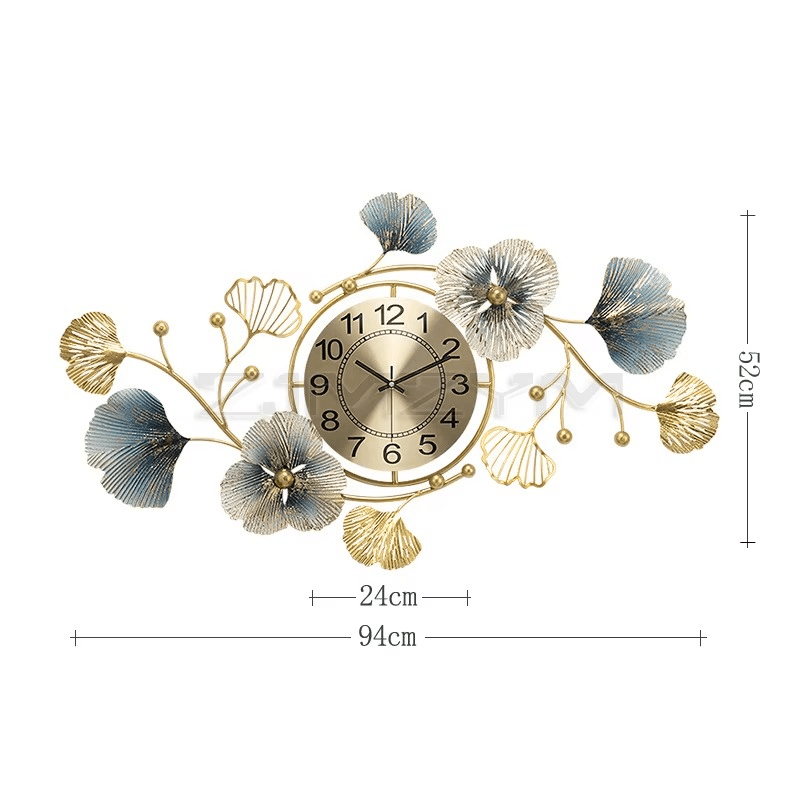 Elegant Gold Wall Clock β 70cm Silent Metal Wall Decor - Roman Decor