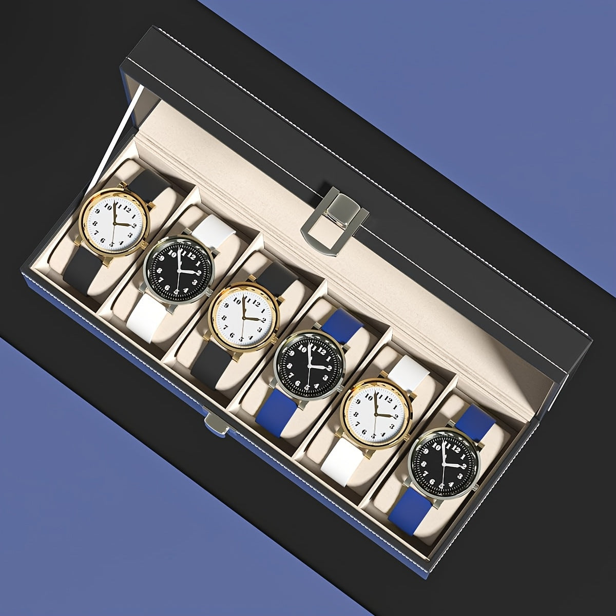 Leather Lockable Watch & Jewelry Storage Box