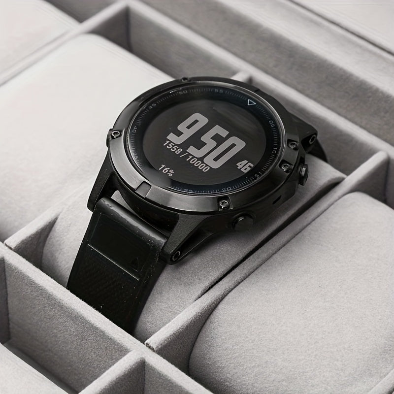 Organize Watches elegant style with this 12-Slot PU Leather Lockable Watch Storage Box