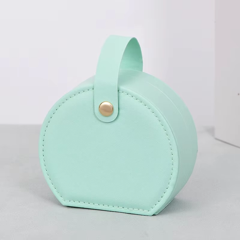 Compact Travel Jewelry Box with Handle – Elegant Organizer | ROMAN DECOR