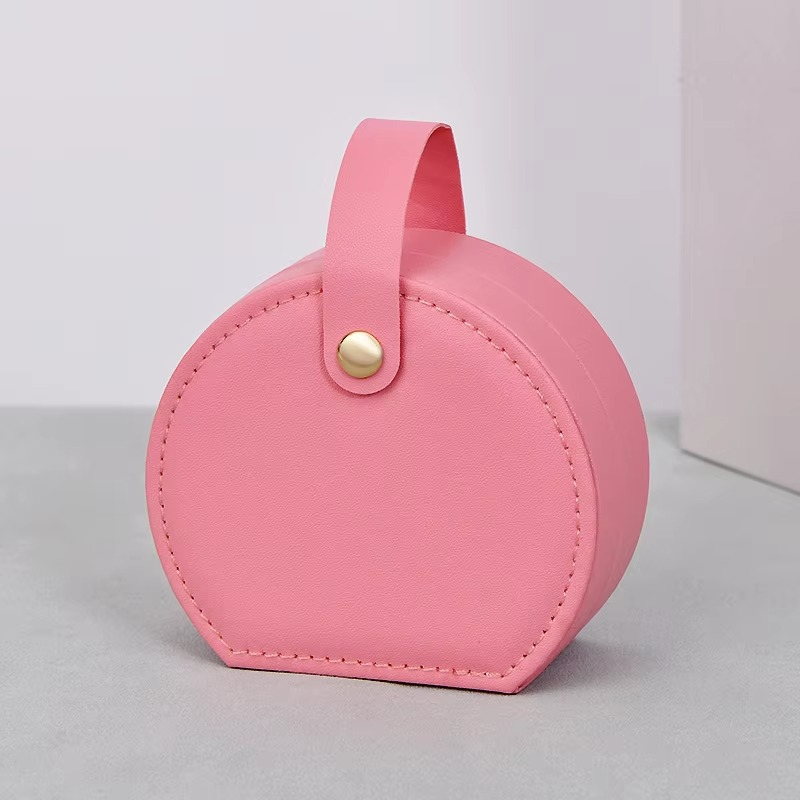 Compact Travel Jewelry Box with Handle – Elegant Organizer | ROMAN DECOR