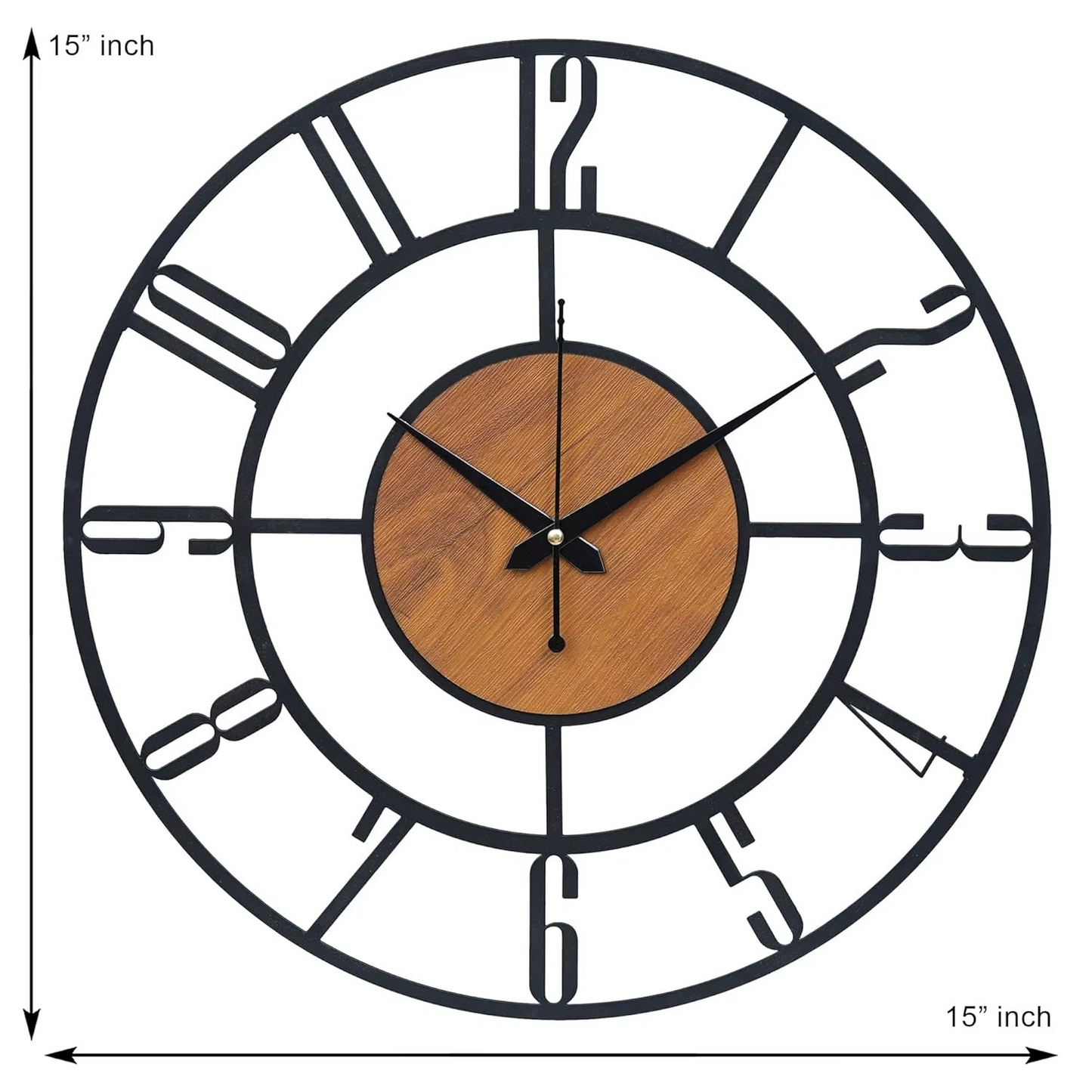 Designer Metal Wall Clock for Living Room | Big Stylish Clock