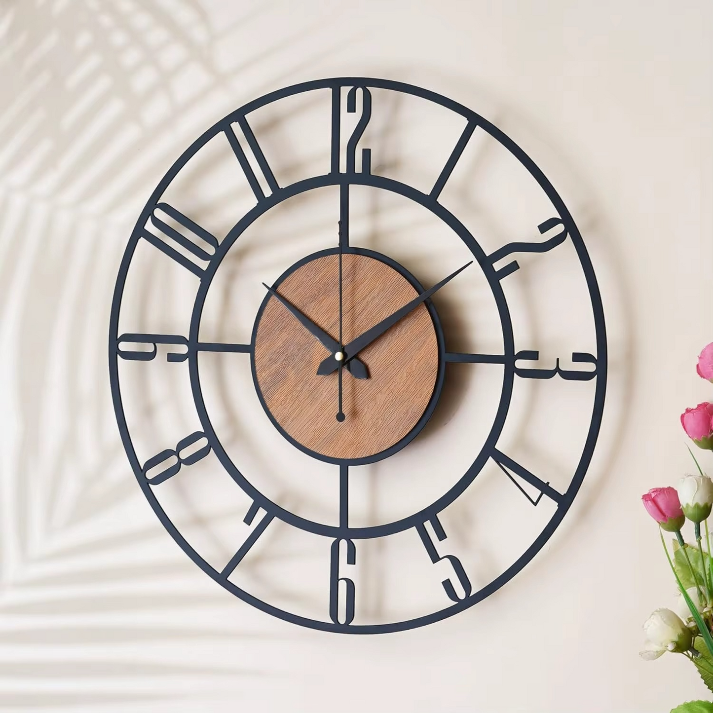 Designer Metal Wall Clock for Living Room | Big Stylish Clock