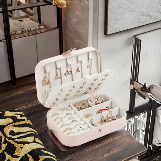 Travel Jewelry Case – Mini Portable Jewelry Organizer Box | ROMAN DECOR