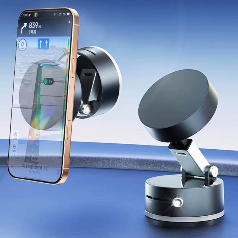 Magnetic Car Phone Holder | Portable Vacuum ABS Mount Stand