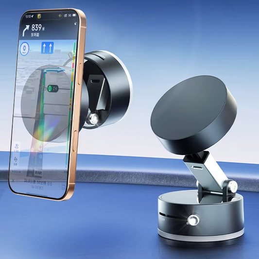 Magnetic Car Phone Holder | Portable Vacuum ABS Mount Stand