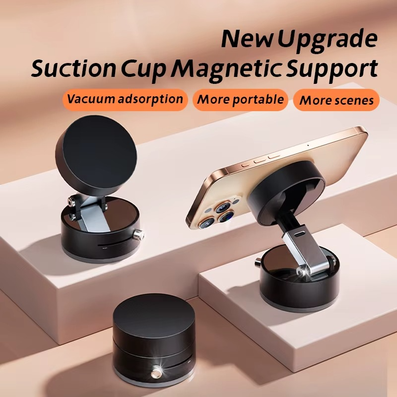 Magnetic Car Phone Holder | Portable Vacuum ABS Mount Stand
