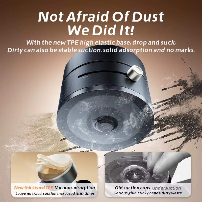 Magnetic Car Phone Holder | Portable Vacuum ABS Mount Stand