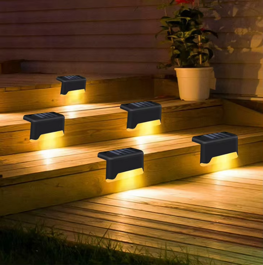 Waterproof Solar Step Lights | IP65 LED Garden & Stair Lights Pack of 4
