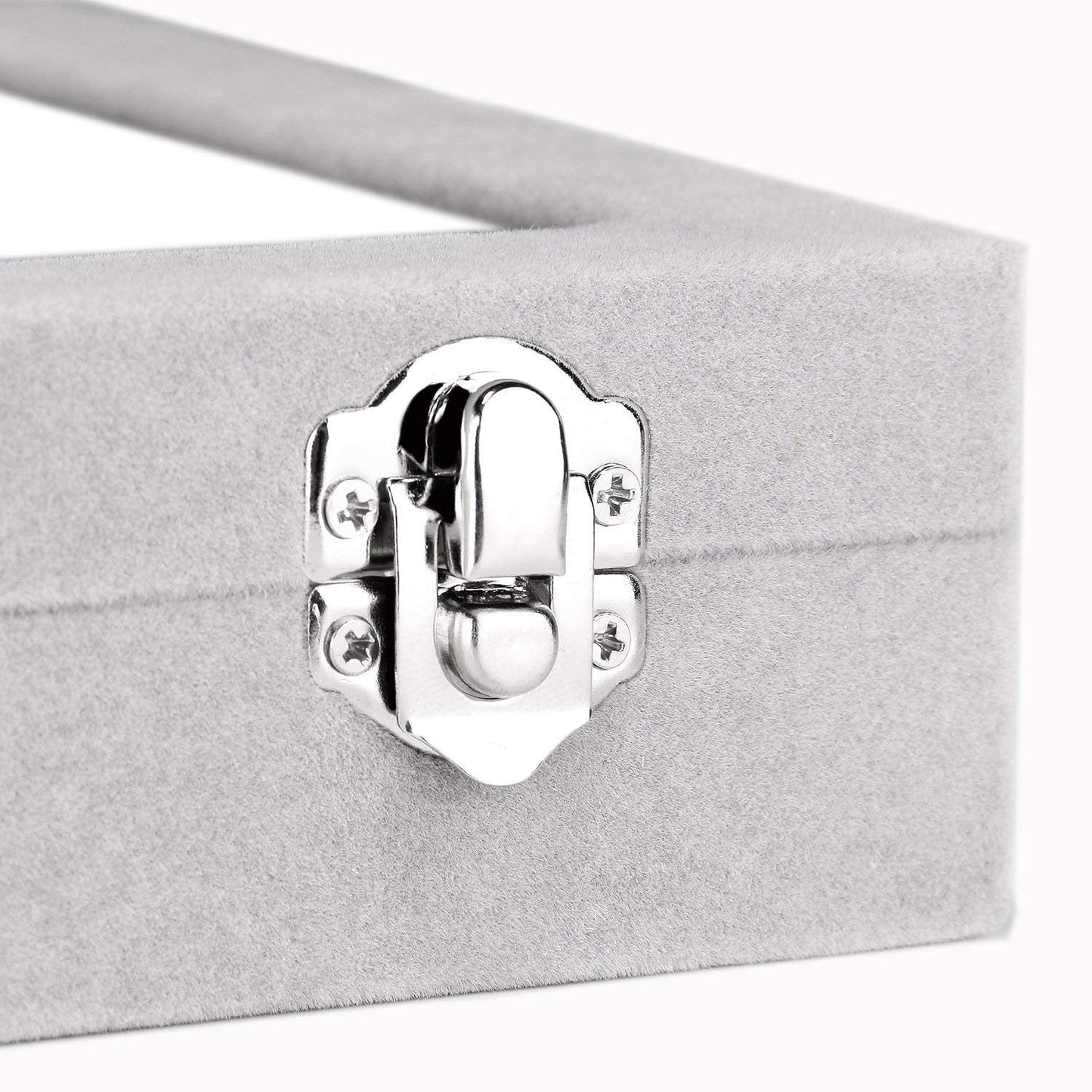 24-Compartment Velvet Earring & Ring Organizer Box