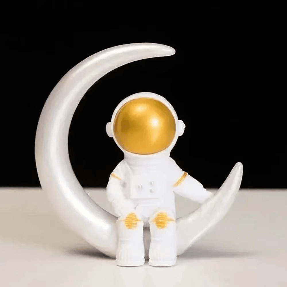 3Pcs Astronaut Figurine Set – Space-Themed Resin Decor for Desktop - Roman Decor