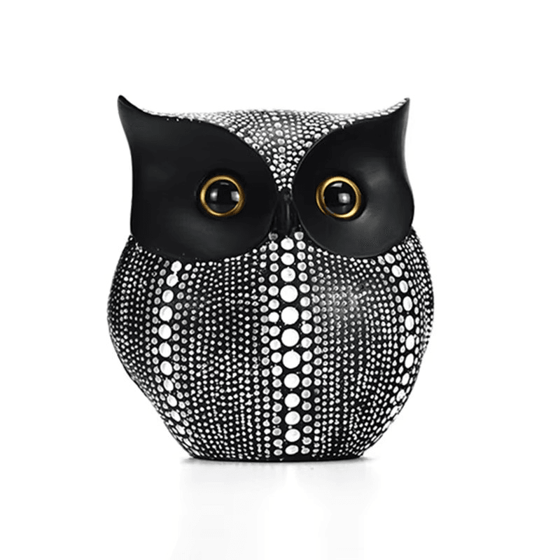 Charming Owl Design Modern Compact Animal Statue for Table - Roman Decor