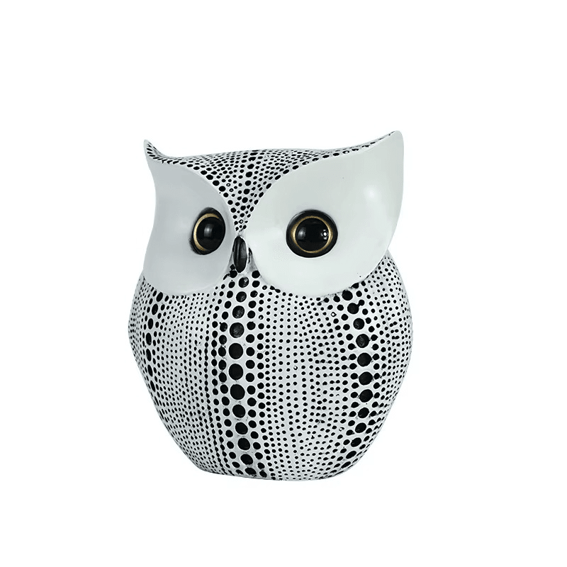 Charming Owl Design Modern Compact Animal Statue for Table - Roman Decor