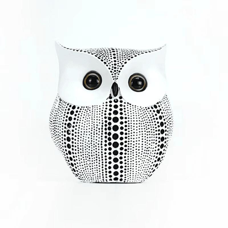 Charming Owl Design Modern Compact Animal Statue for Table - Roman Decor