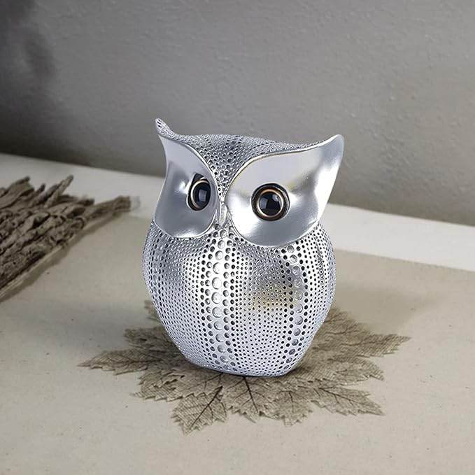 Resin Owl Statue – Weather-Resistant Figurine for Home - Roman Decor