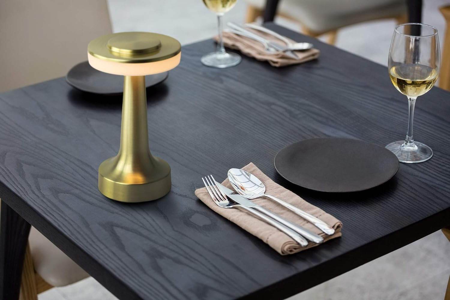 Retro Dumbbell Cordless Table Lamp – Touch Control - Roman Decor