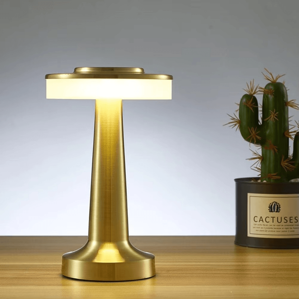 Retro Dumbbell Cordless Table Lamp – Touch Control - Roman Decor