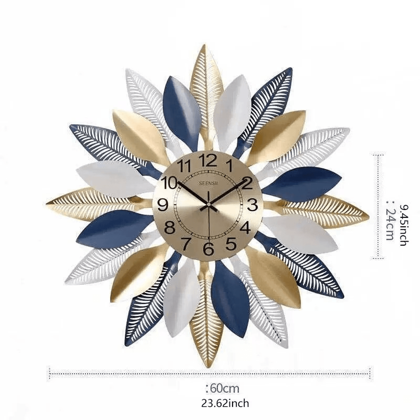 Creative Large Metal Wall Clock – Modern Decorative Timepiece - Roman Decor