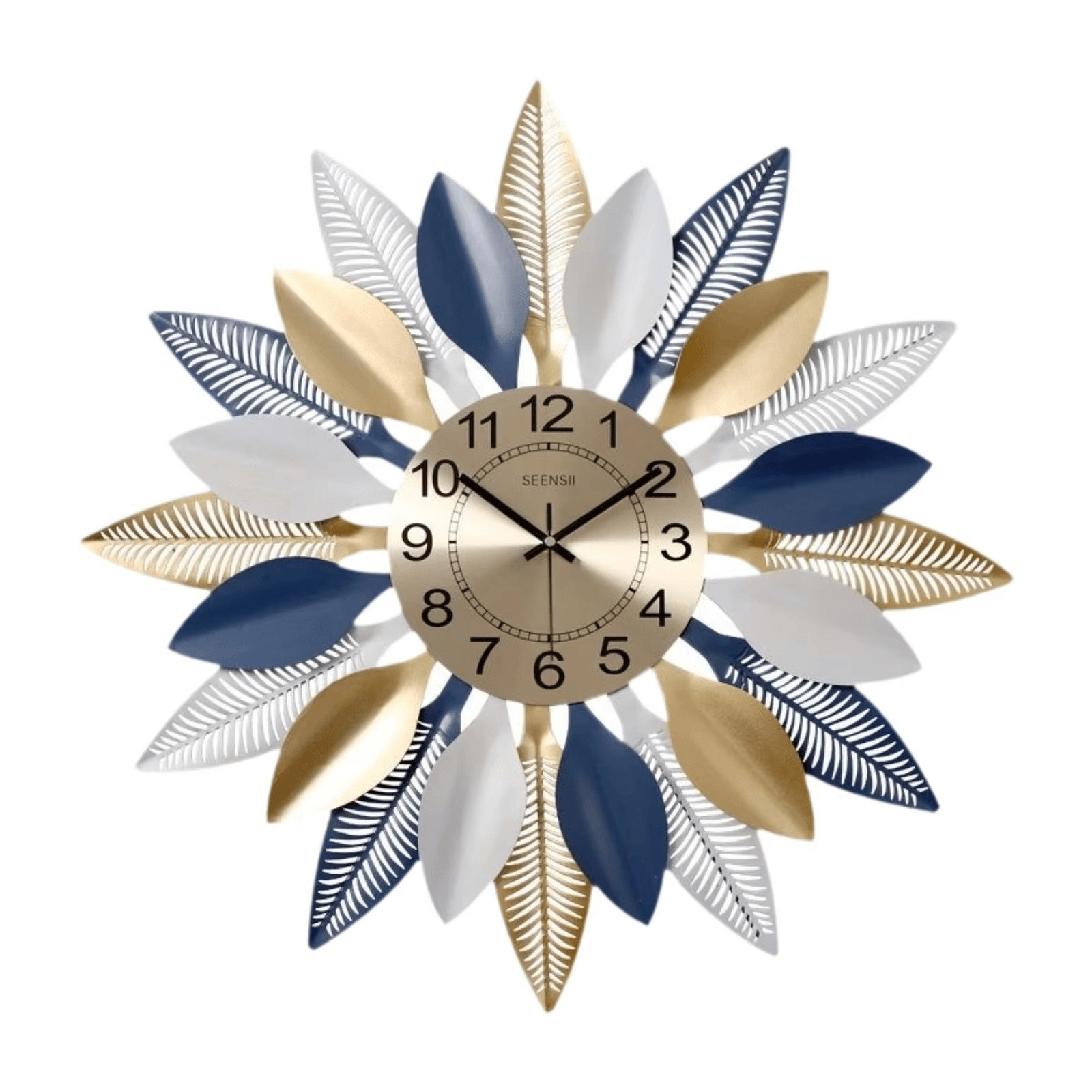 Creative Large Metal Wall Clock – Modern Decorative Timepiece - Roman Decor