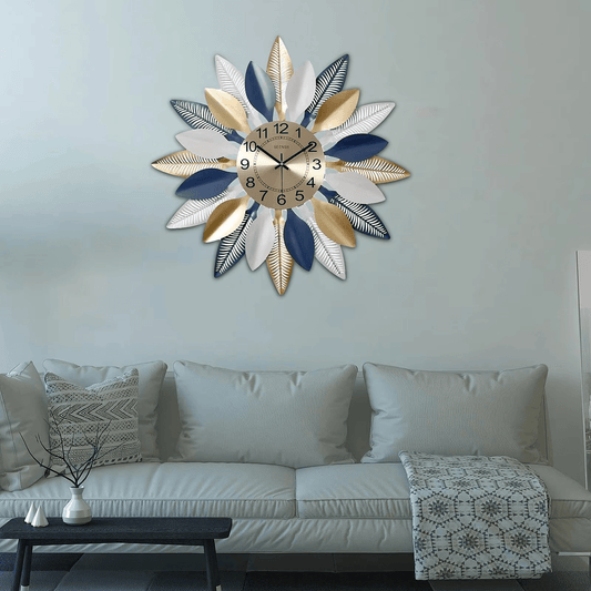 Creative Large Metal Wall Clock – Modern Decorative Timepiece - Roman Decor