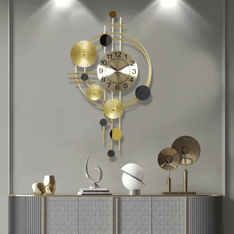 Handcrafted Decorative Metal Wall Clock - Roman Decor