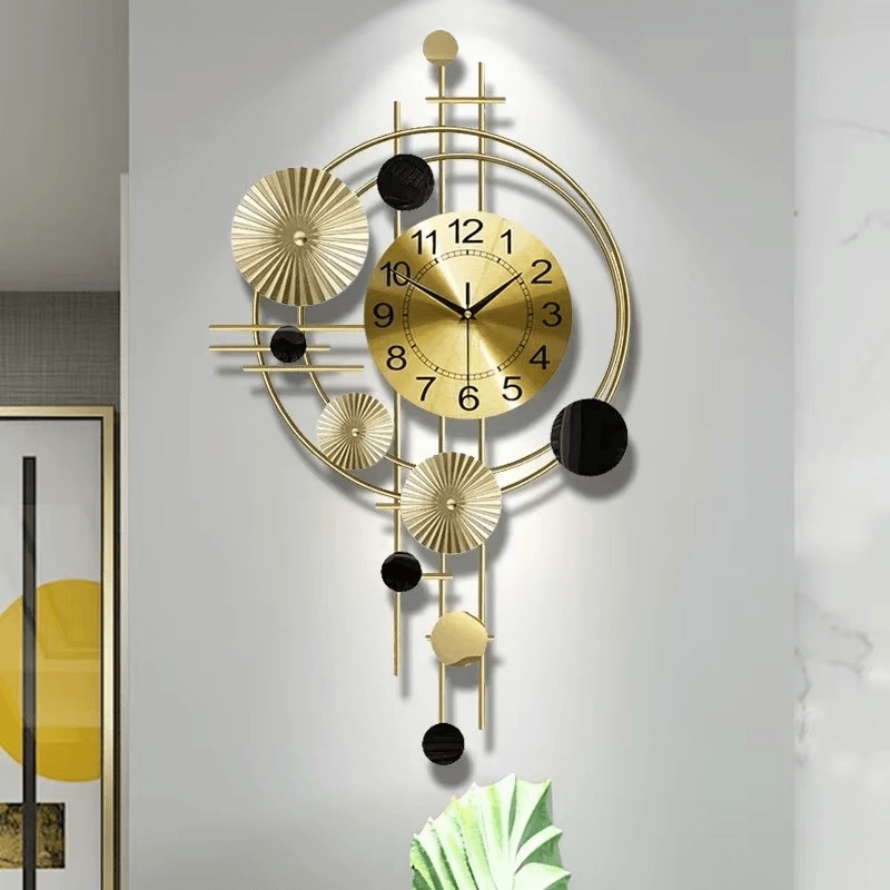 Handcrafted Decorative Metal Wall Clock - Roman Decor