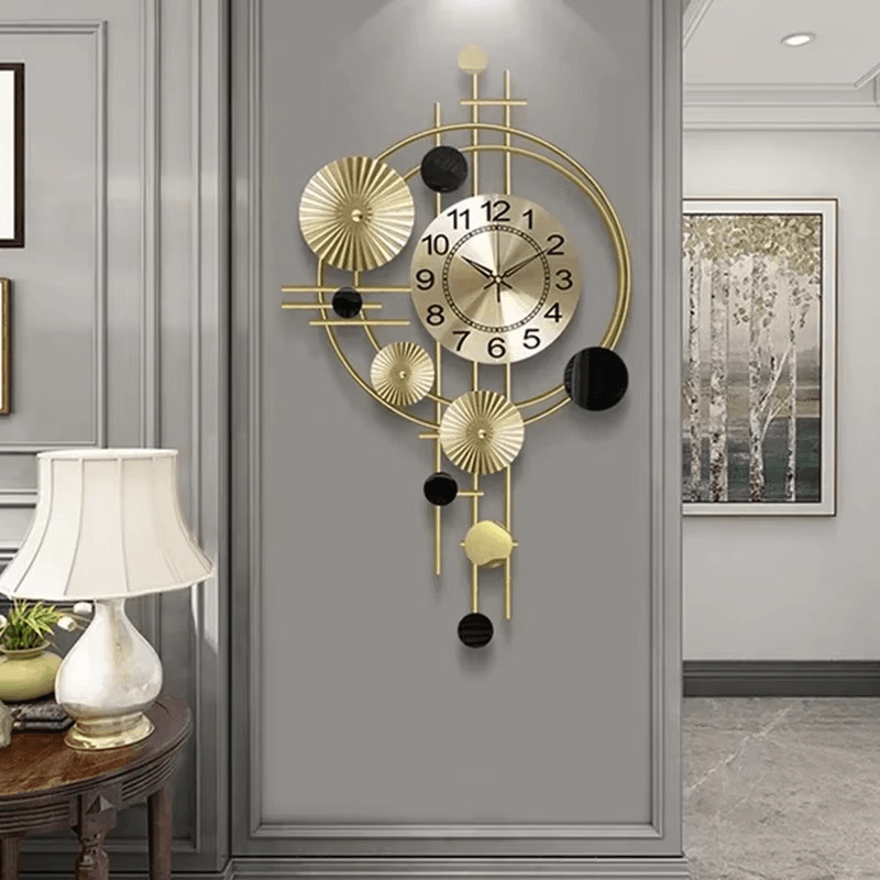 Handcrafted Decorative Metal Wall Clock - Roman Decor