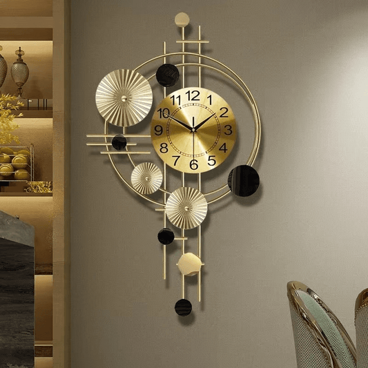 Handcrafted Decorative Metal Wall Clock - Roman Decor