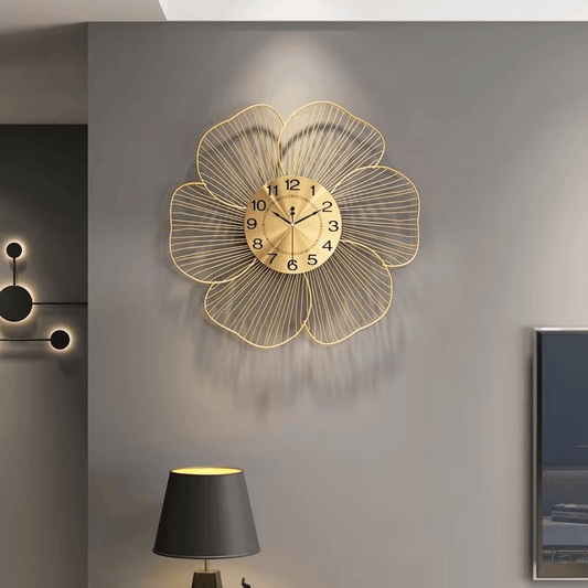 Modern Luxury Metal Wall Clock - Roman Decor