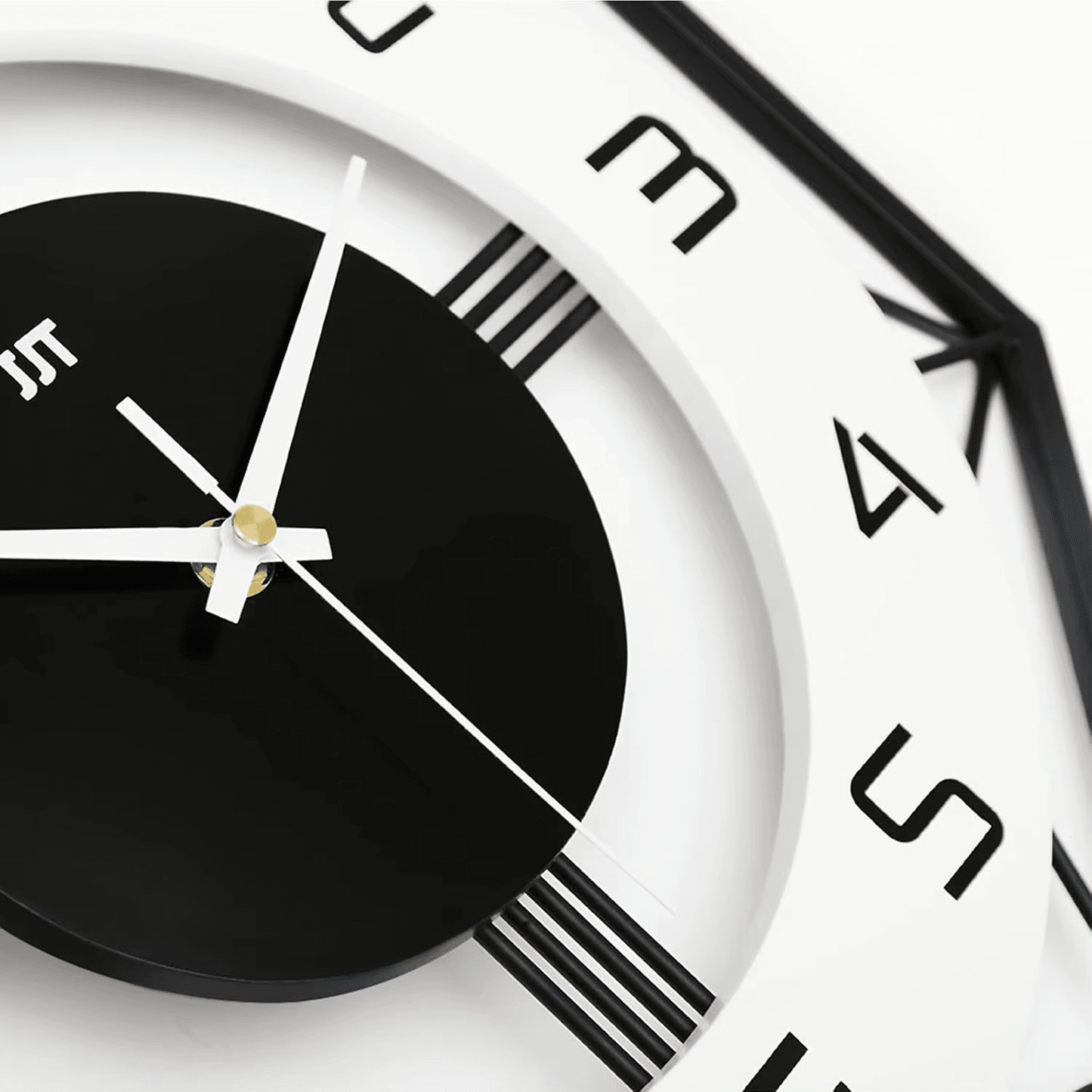 Modern Silent Large Wall Clock - Roman Decor