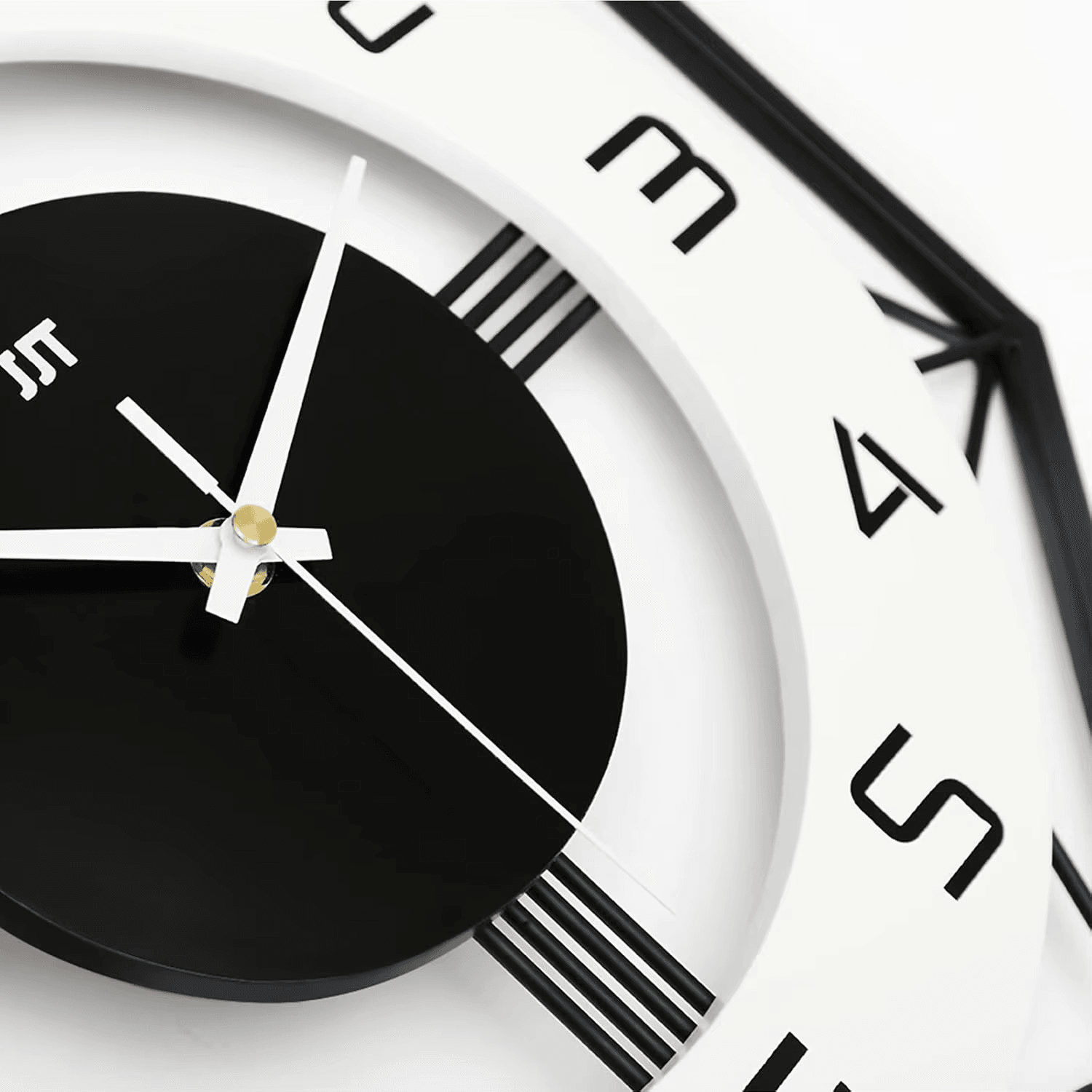 Modern Silent Large Wall Clock - Roman Decor